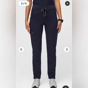 FIGS High Waisted Yola Pants Navy Petite XS